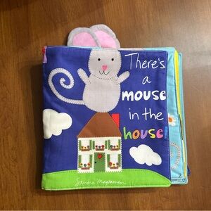 “There’s a mouse in the house” soft baby book